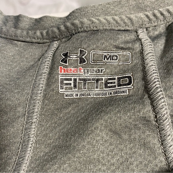 UnderArmour Heatgear Fitted Women’s Medium Grey Racerback Tank Lightweight Used - Picture 7 of 7